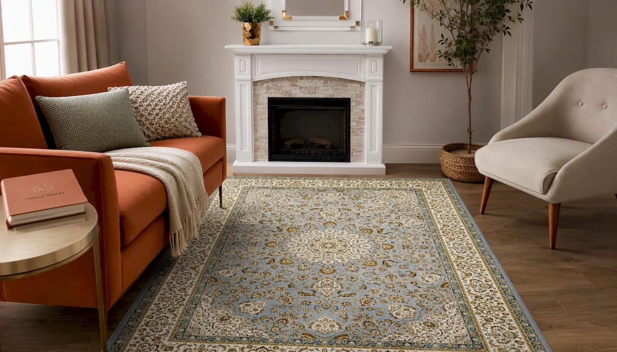 Ornate Room Rug - Soft Floral Luxury Rug