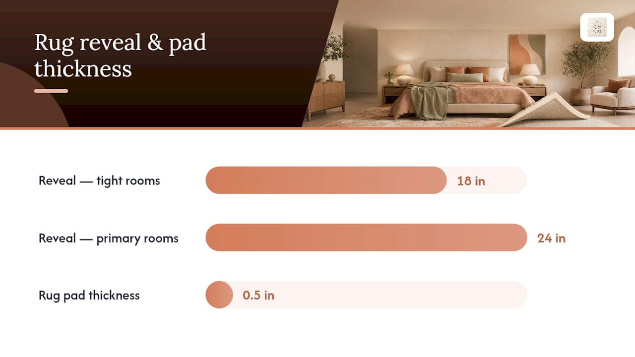 How Do You Measure and Place a Bedroom Rug? — overview diagram