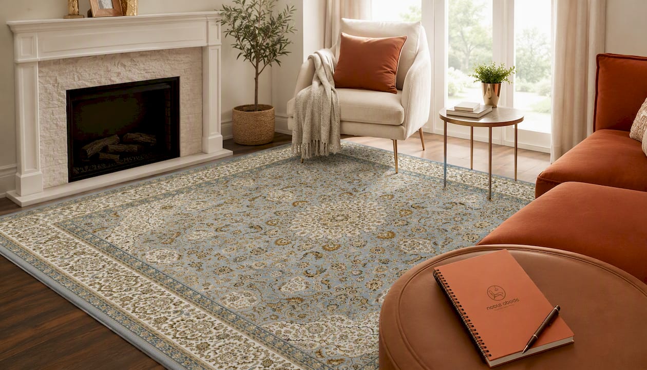 Ornate Room Rug - Soft Floral Luxury Rug