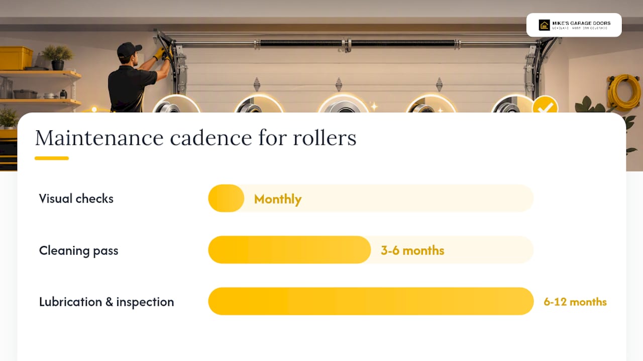 How Often Should You Lubricate Garage Door Rollers? — overview diagram