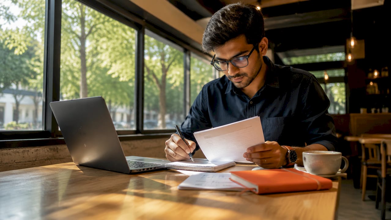 HR professional preparing compliant interview checklist