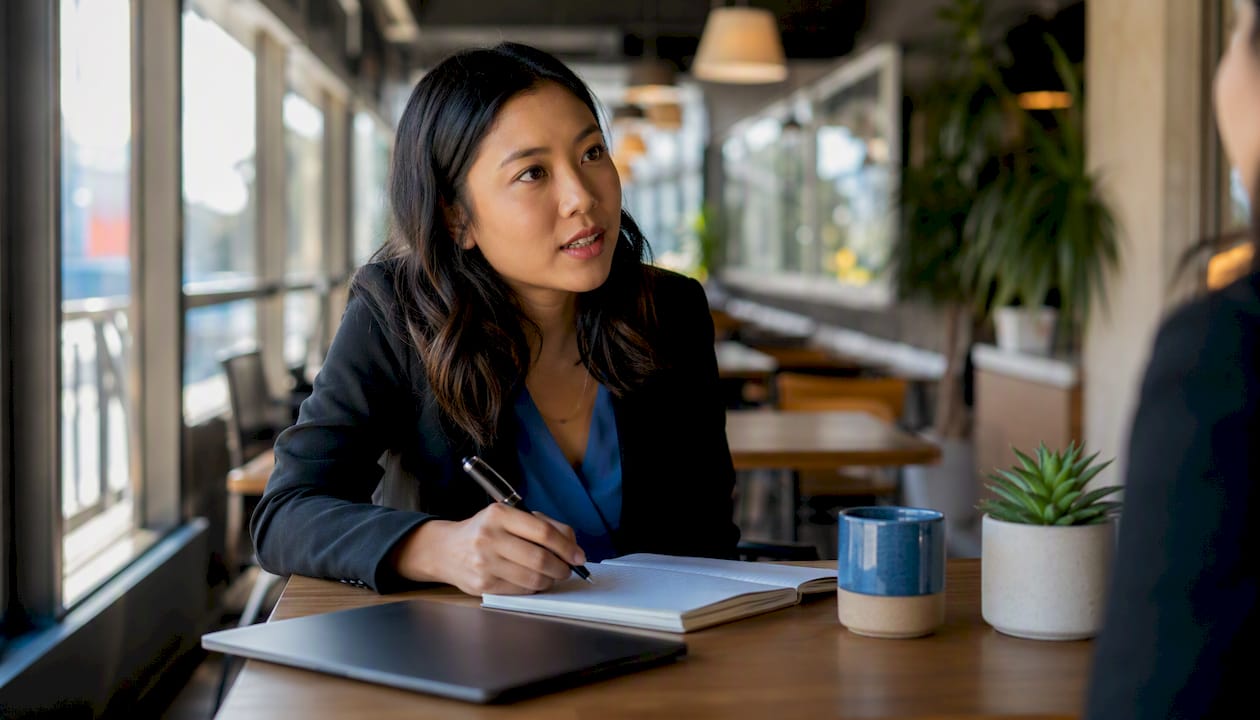 Legal consultant in NSW office during consultation