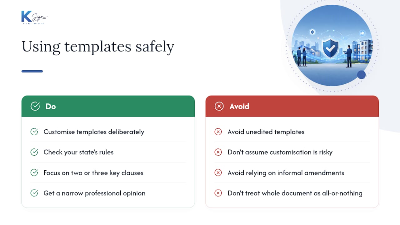 Why templates aren't the risk people think they are — overview diagram