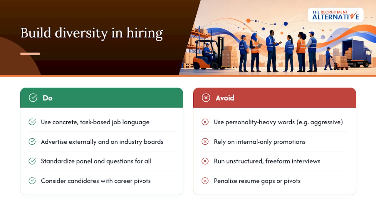 Building diversity into your warehouse manager search — overview diagram