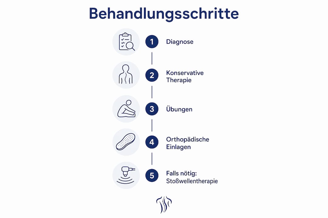 Übersicht der Behandlungsmöglichkeiten bei Schmerzen im Fußgewölbe