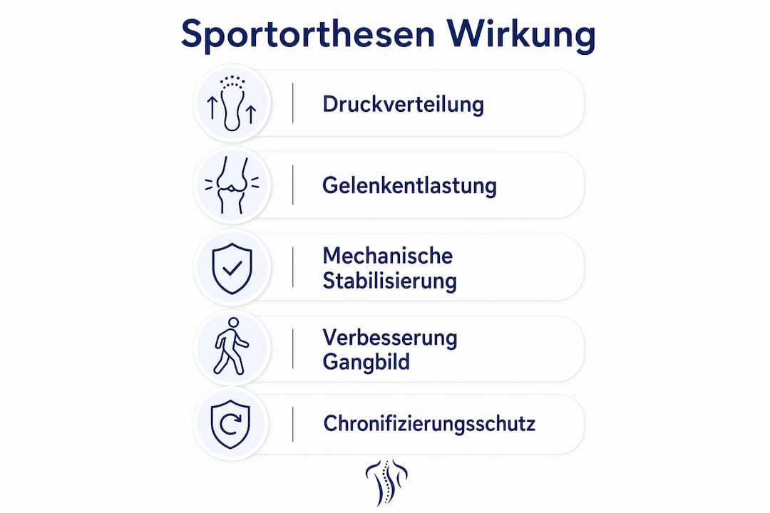 Anschauliche Darstellung: So wirken Fußorthesen beim Sport