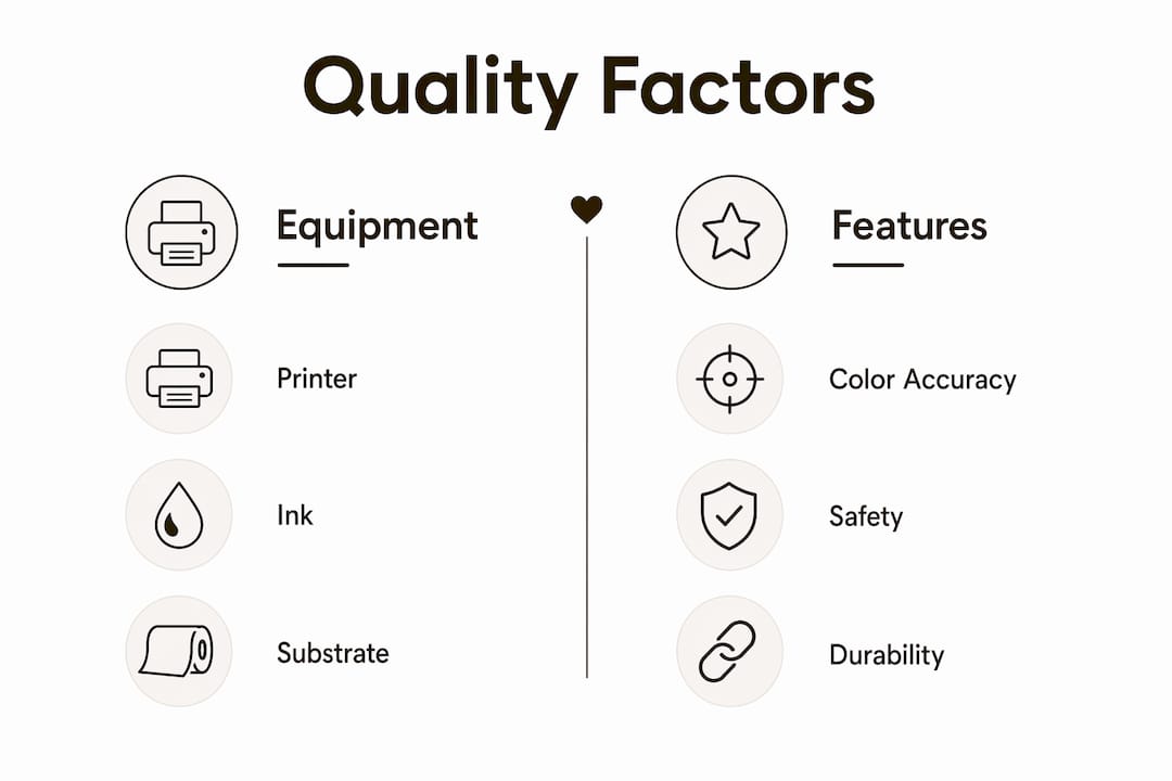 Infographic comparing digital wallpaper quality factors