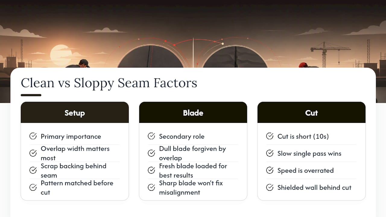 What Actually Separates a Clean Seam From a Sloppy One — overview diagram