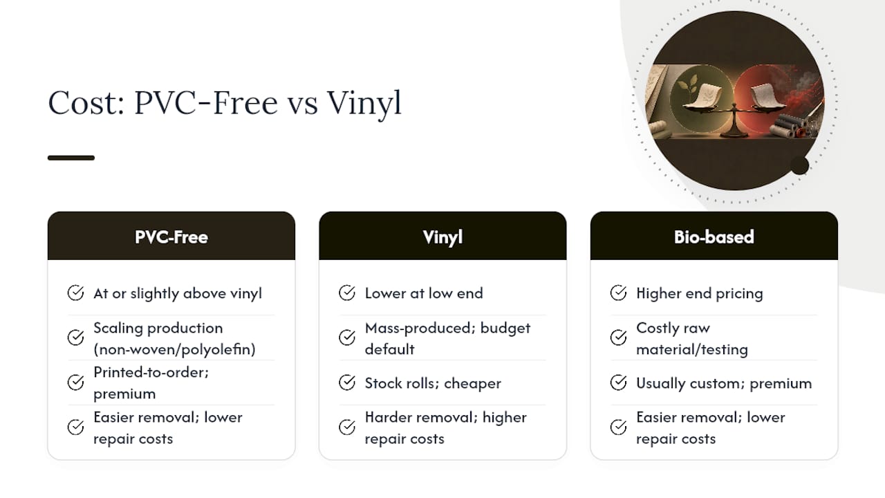 What Does PVC-Free Wallpaper Cost Compared to Vinyl? — overview diagram
