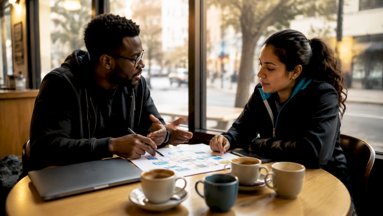 DevOps engineers collaborating on feature flags