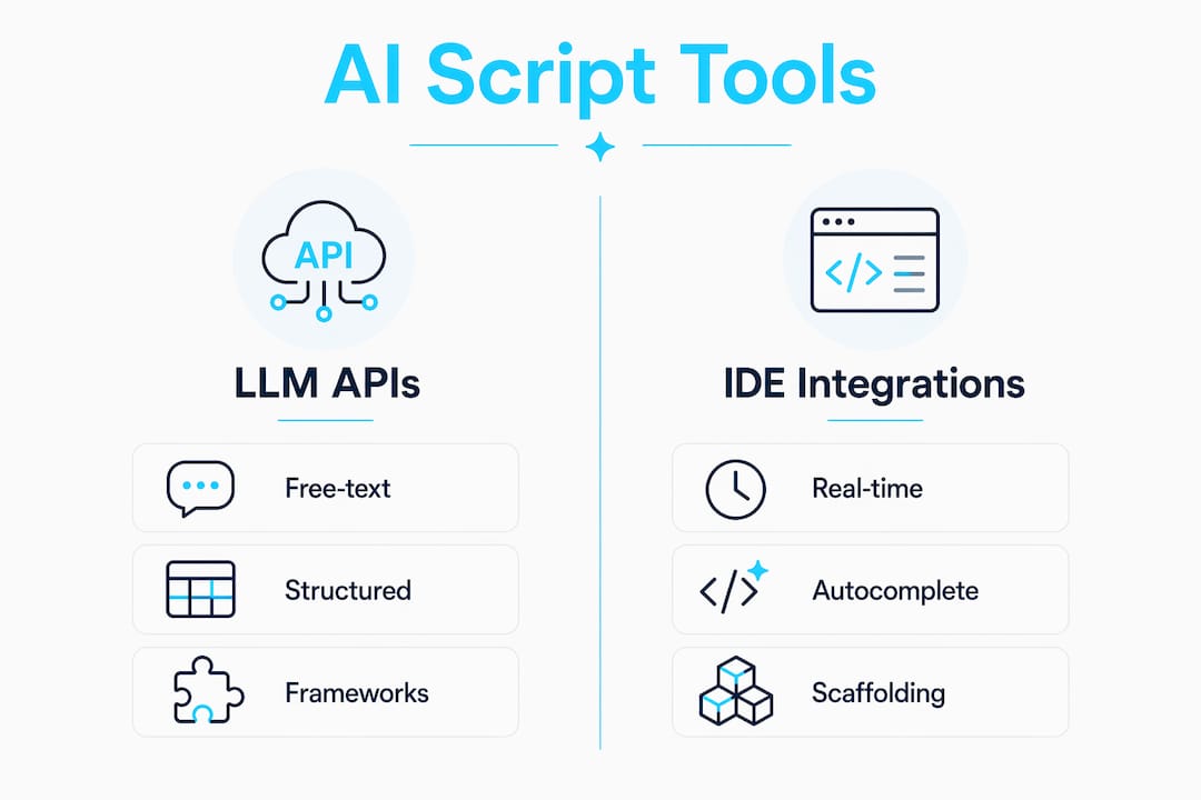 Infographic comparing AI tools for cloud automation