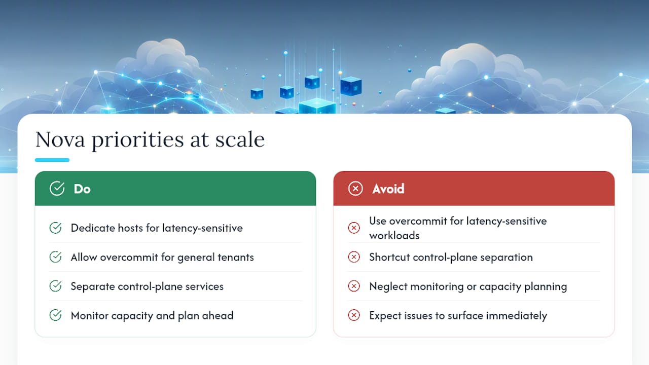 What I'd Actually Prioritize Running Nova at Scale — overview diagram