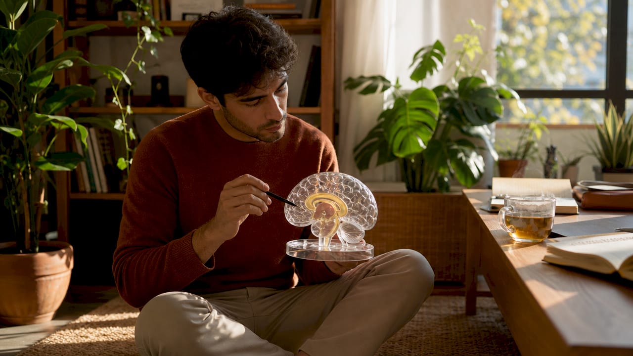 Neuroscientist explaining nicotine's dopamine effect