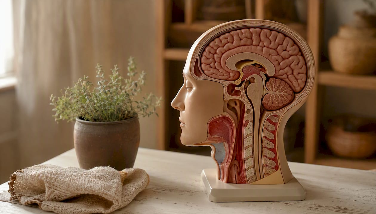 Anatomical brain stress hormone model