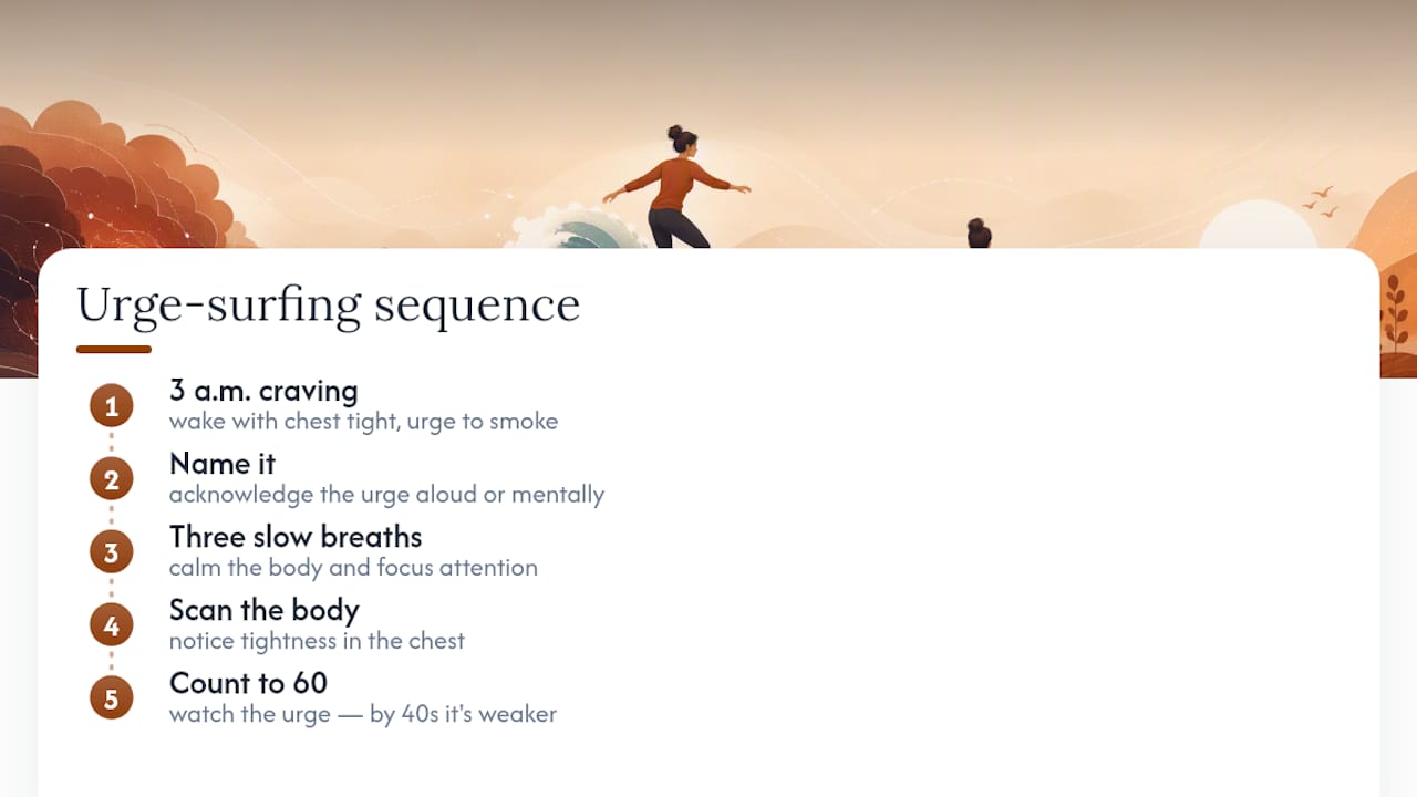 Riding Out a 3 A.M. Craving: What Actually Happened — overview diagram