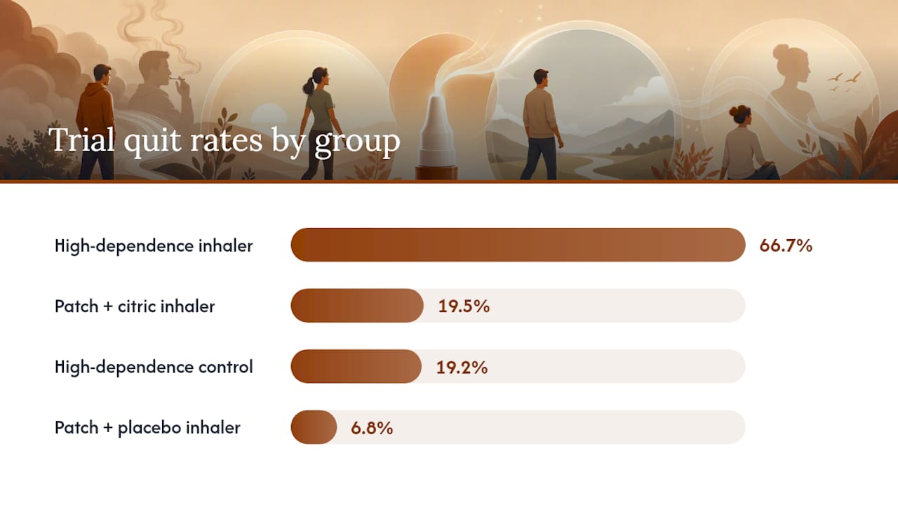 What the Research Says About Inhalers for Smoking Cessation — overview diagram