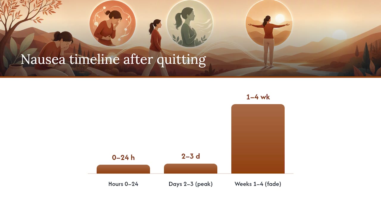Why Does Quitting Smoking Cause Nausea? — overview diagram