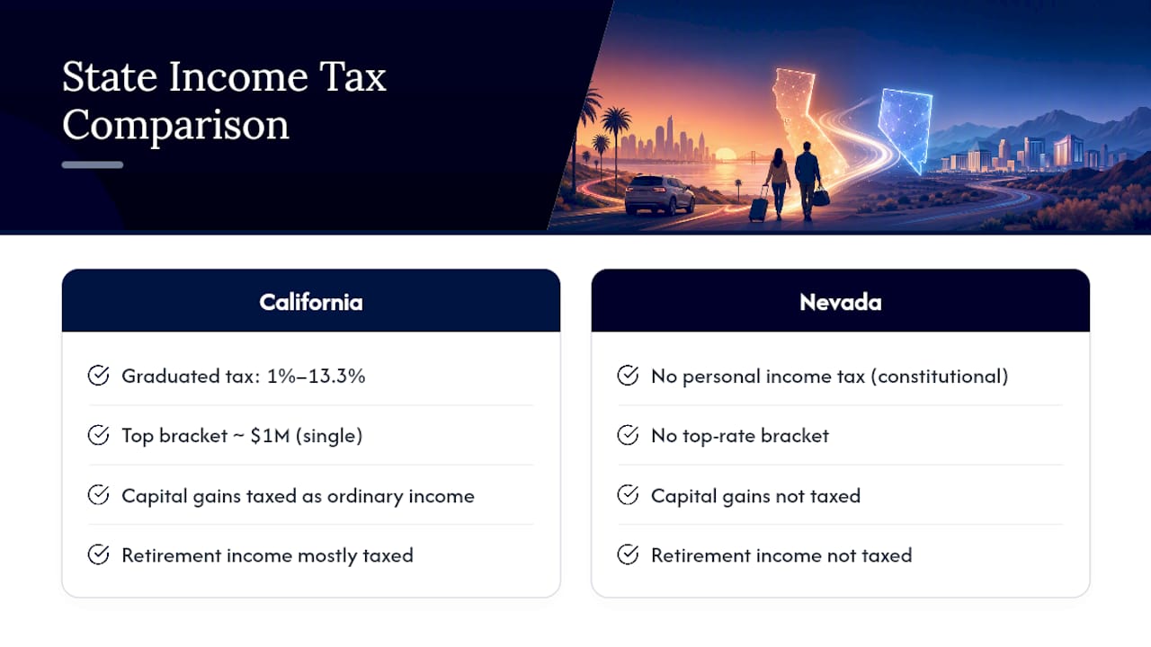 California and Nevada income tax comparison
