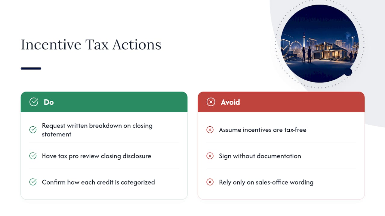 Do Builder Incentives Carry Tax Implications in Nevada? — overview diagram