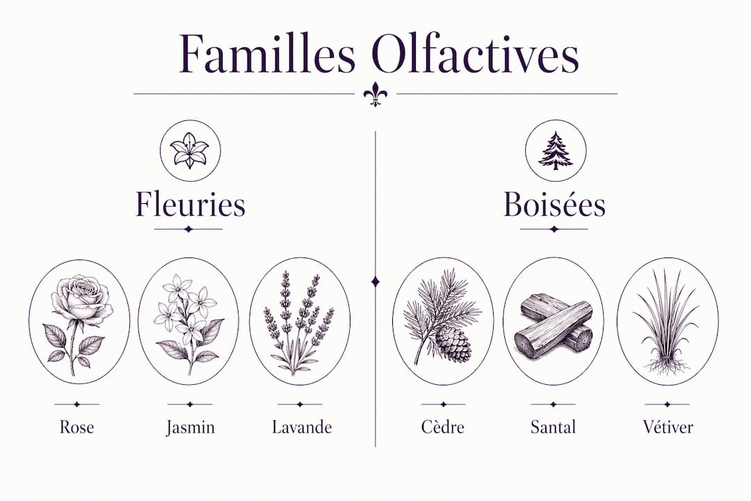 Panorama des grandes familles olfactives