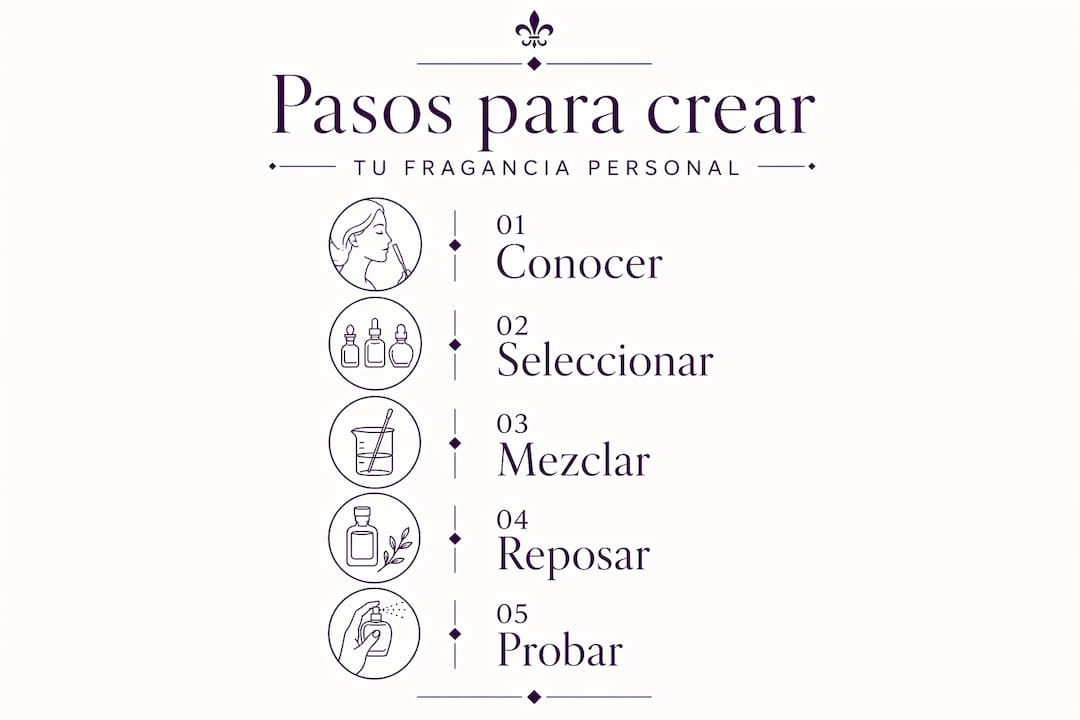 Guía visual: cómo crear tu propio perfume paso a paso