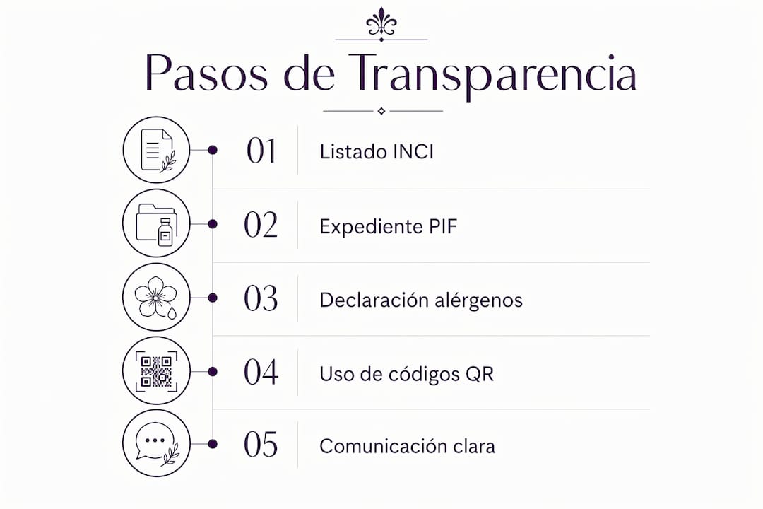 Guía visual: cómo asegurar la transparencia en los ingredientes de los perfumes, paso a paso