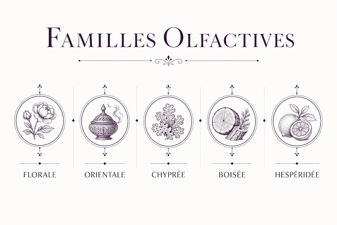 Panorama des grandes familles olfactives et de leurs caractéristiques
