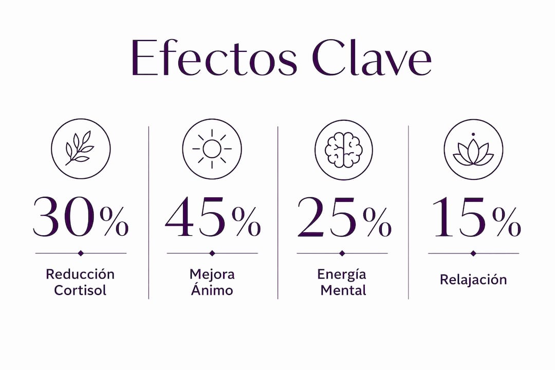 Infografía sobre cómo los ingredientes naturales influyen en nuestras emociones