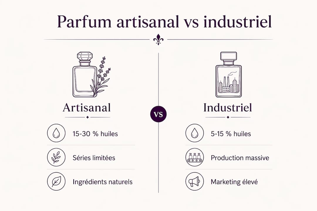 Infographie : le match entre parfums artisanaux et parfums industriels