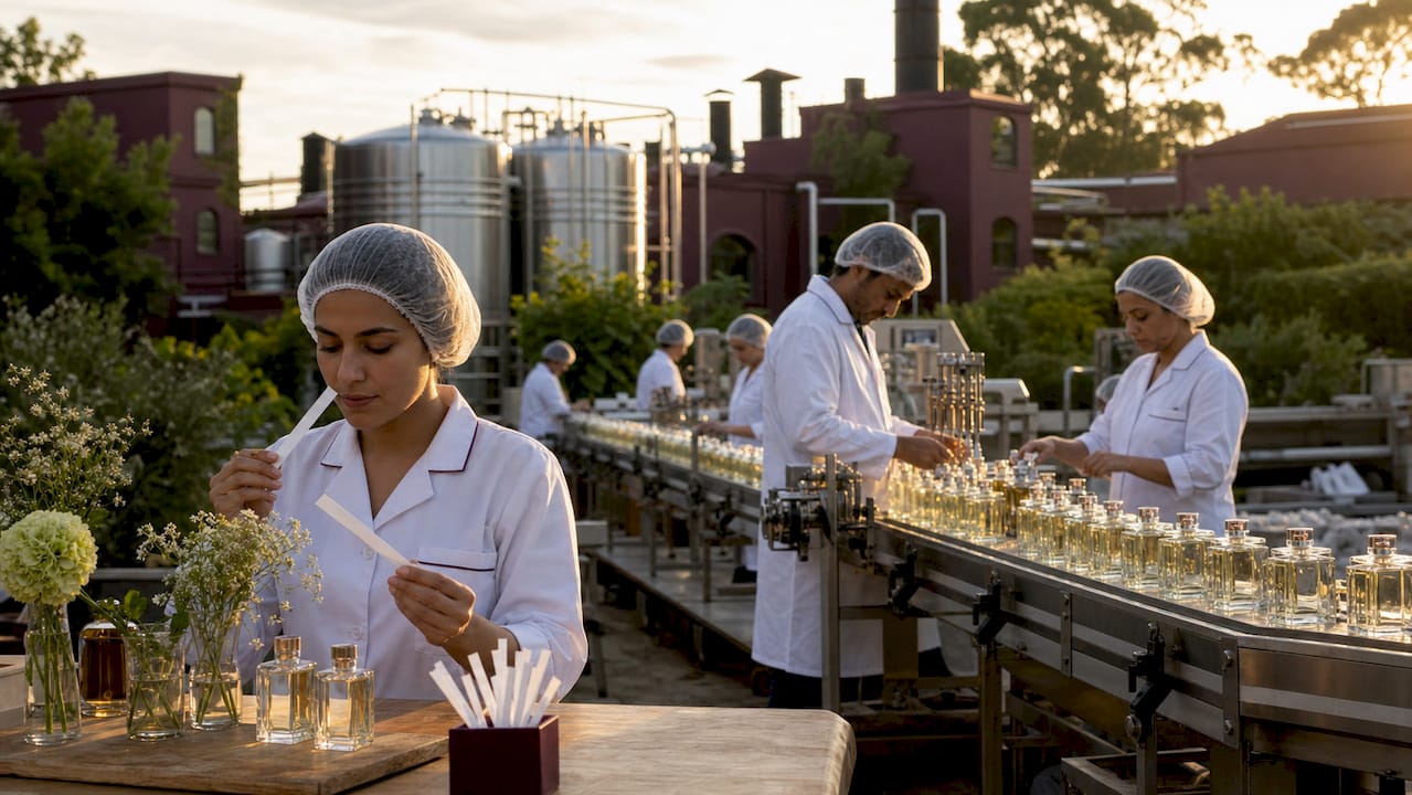 Industrial perfume mass production factory