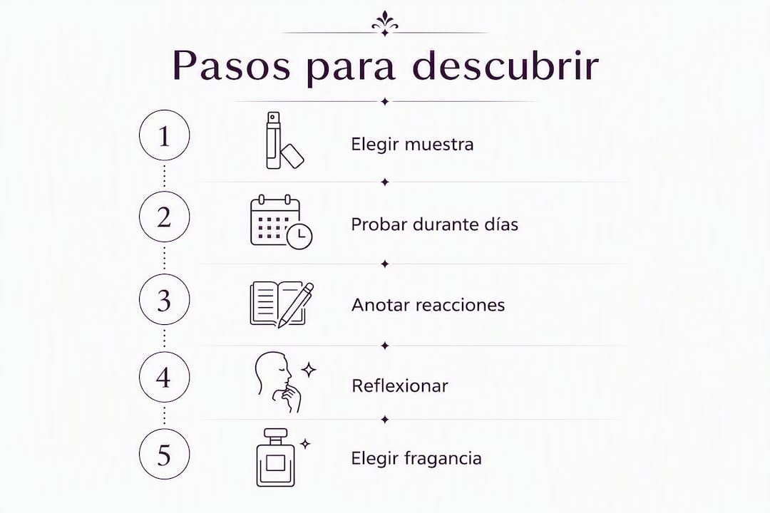 Infografía: guía paso a paso para descubrir tu propia identidad olfativa