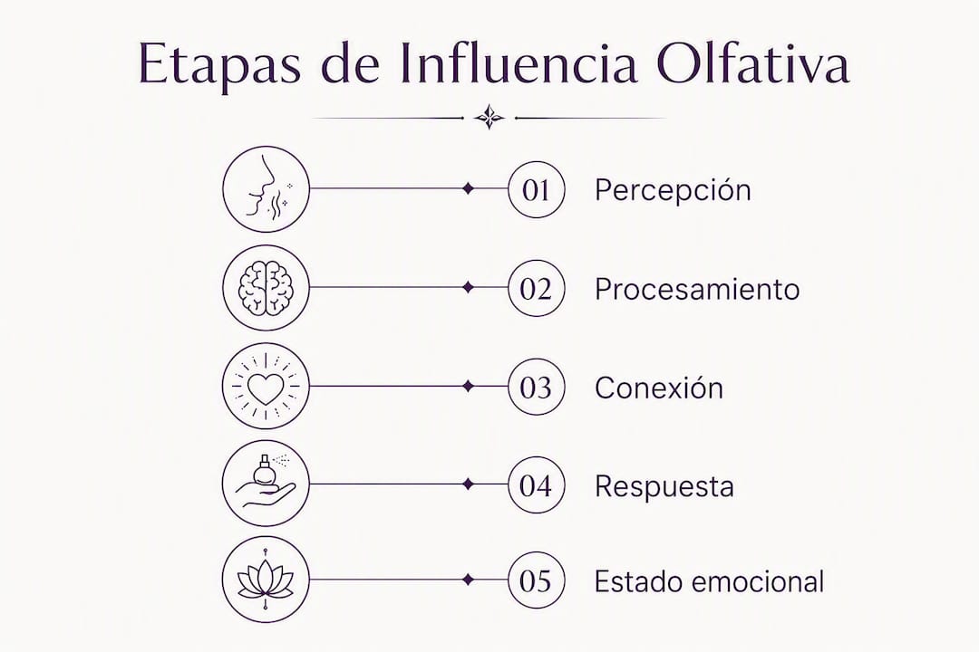 Infografía: cómo el sentido del olfato influye en nuestras emociones a lo largo de diferentes etapas