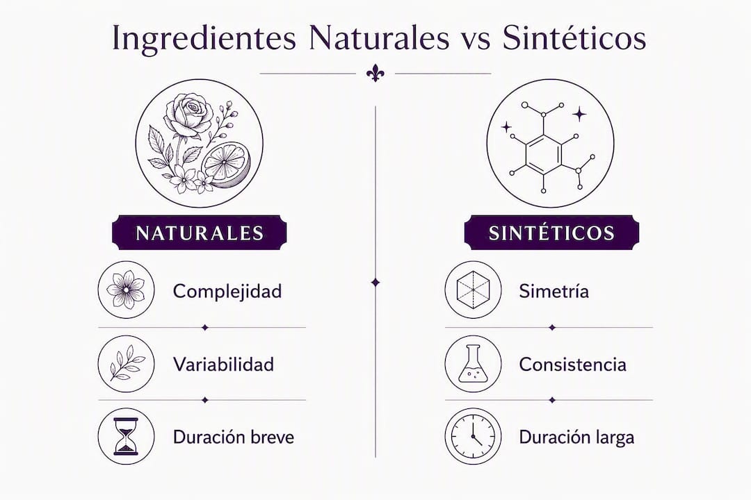 Infografía: diferencias clave entre ingredientes naturales y artificiales
