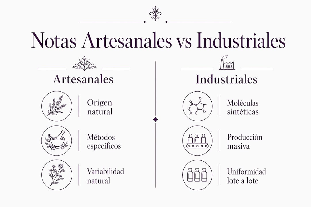 Comparativa visual entre productos artesanales y productos industriales