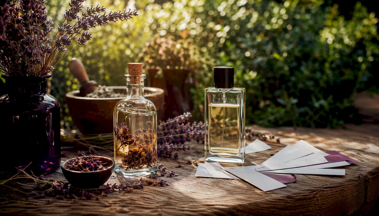 Contrasting conventional and holistic fragrance elements