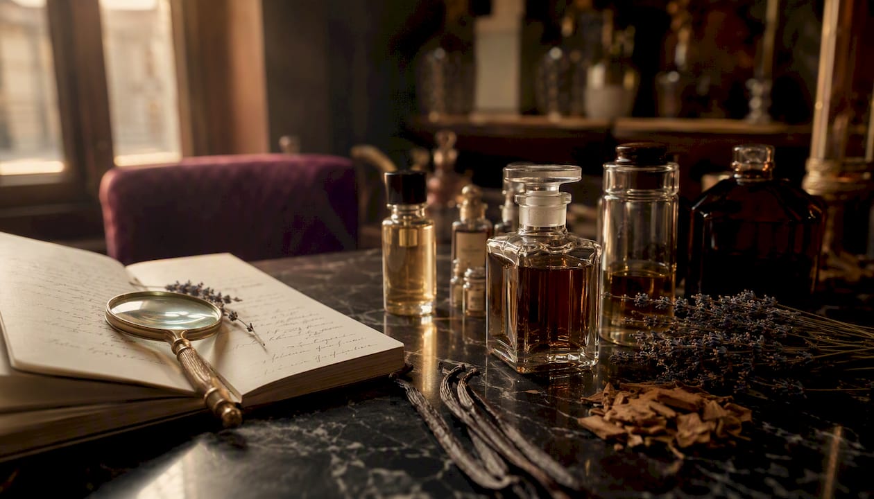 Flacons de parfum artisanaux sublimés par des notes olfactives naturelles