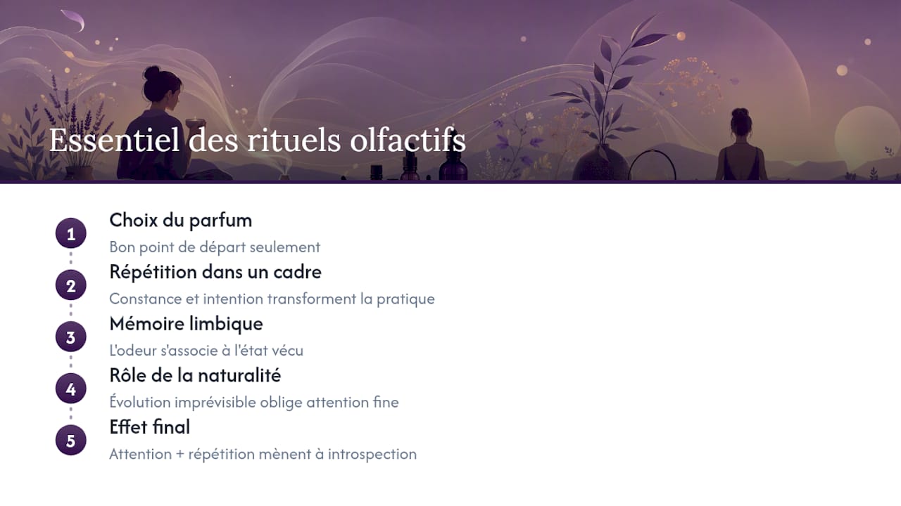 Ce que l'on sous-estime dans les rituels olfactifs — overview diagram