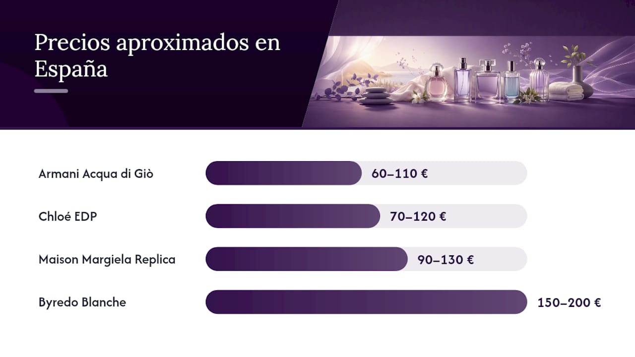 Infografía comparativa sobre las principales características de los perfumes ecológicos