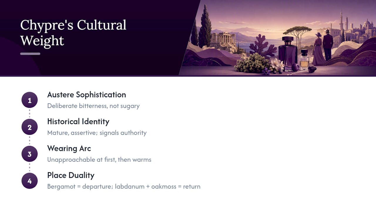 Why Chypre Carries Cultural Weight in Perfumery — overview diagram