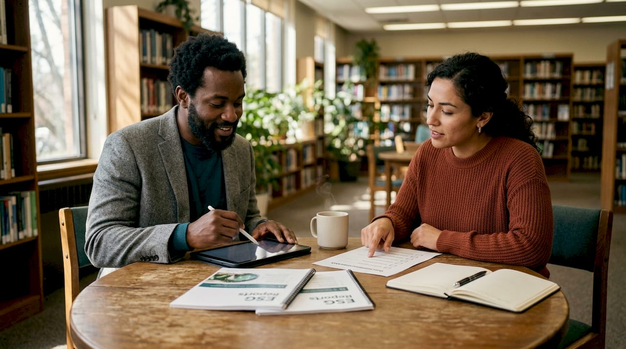 Hands collaborating on ESG data validation
