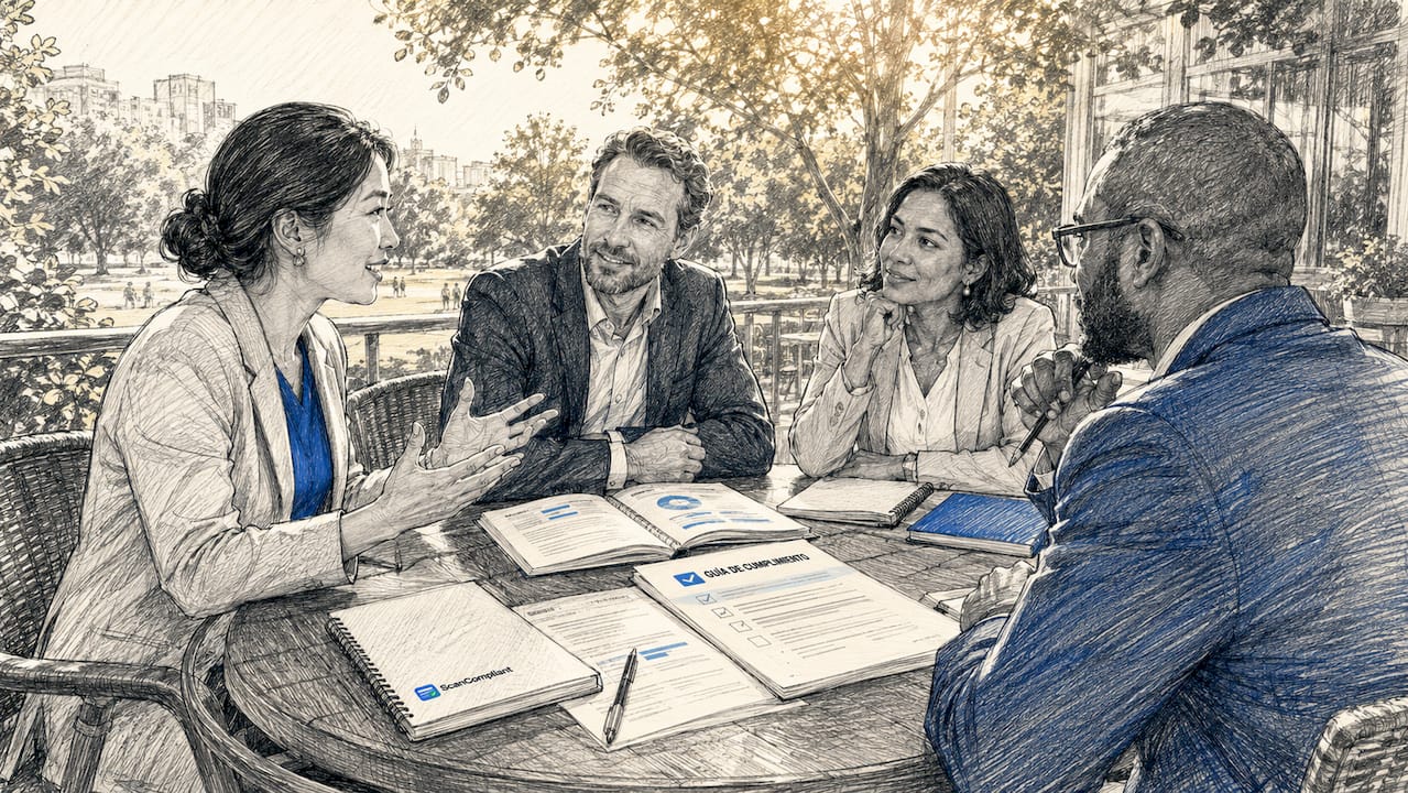Professionals discussing regulatory response preparation