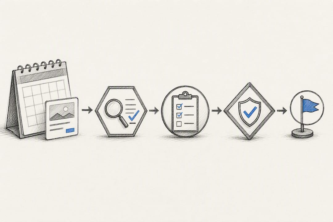 Pre-publish advertising audit workflow