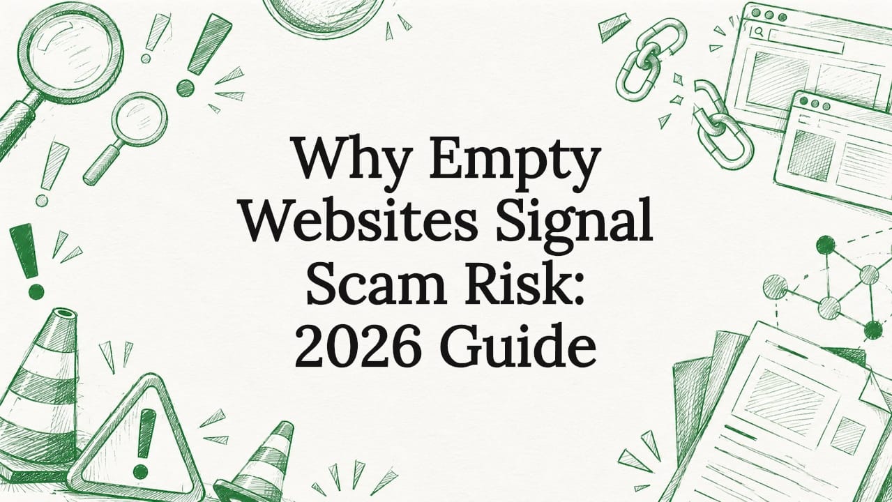 Decorative hand-drawn title card for scam risk article