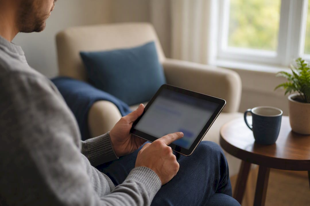 Hands cancelling payment on phone screen