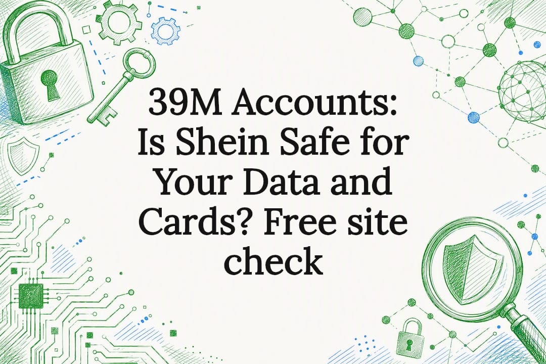 Decorative title card illustration representing data security and site trust