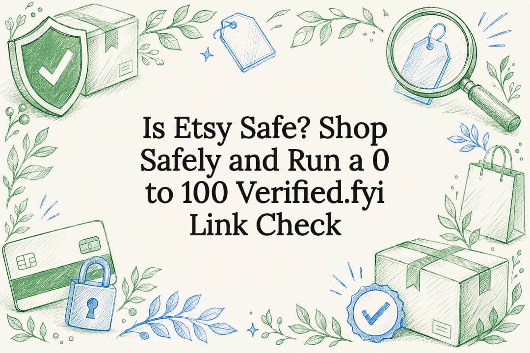 Decorative online marketplace safety title card