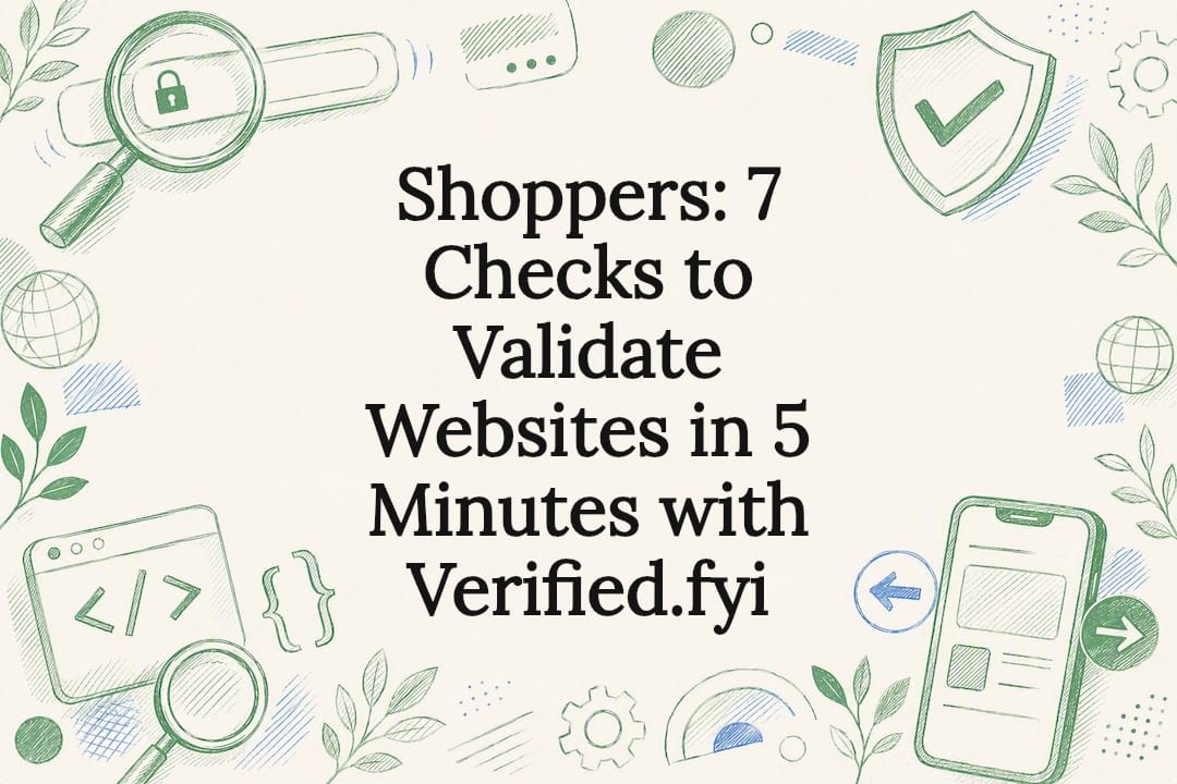 Website verification checks title card