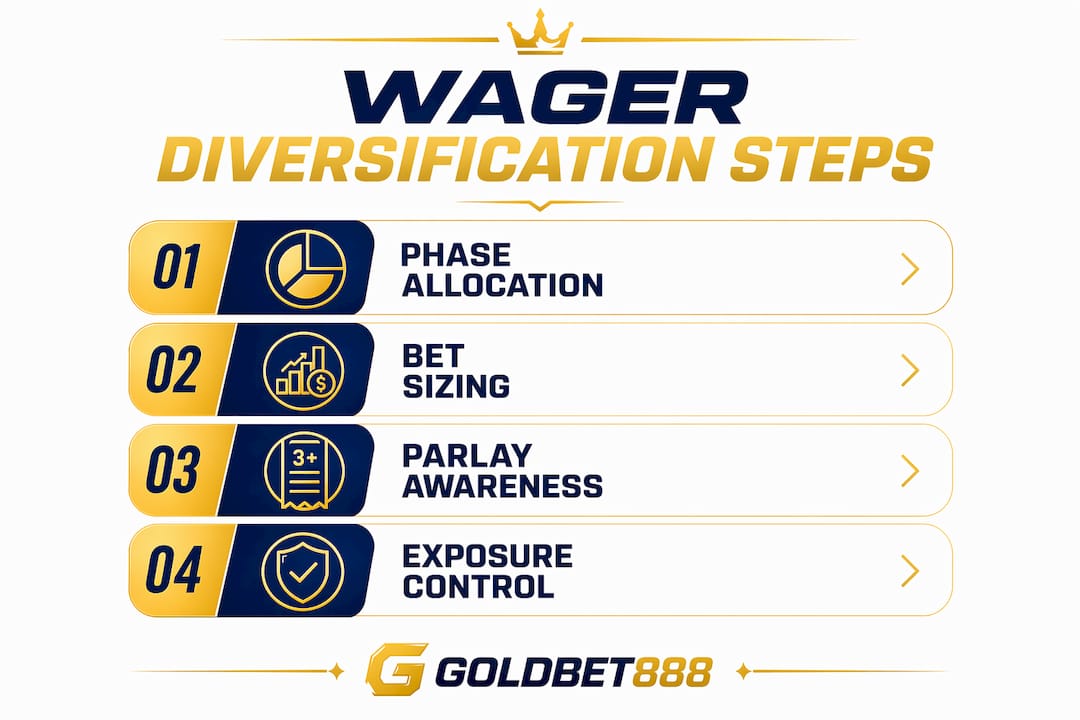Infographic illustrating steps to diversify World Cup wagers