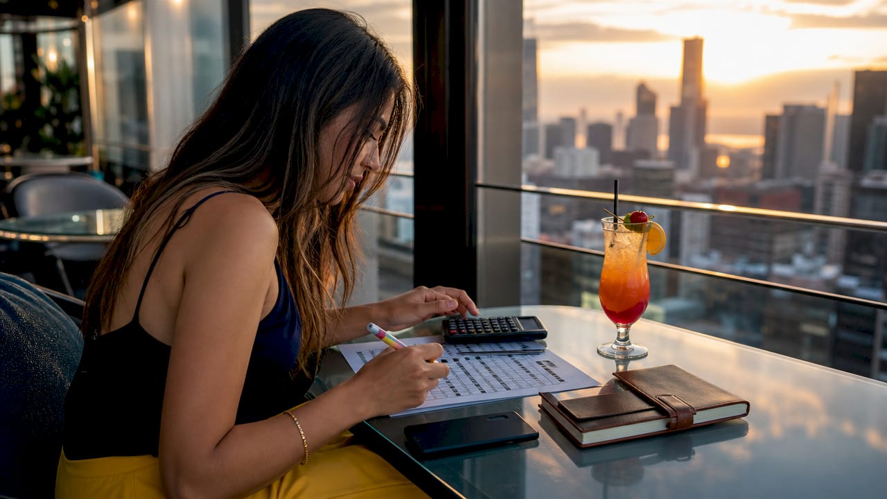 Hands analyzing football betting odds checklist
