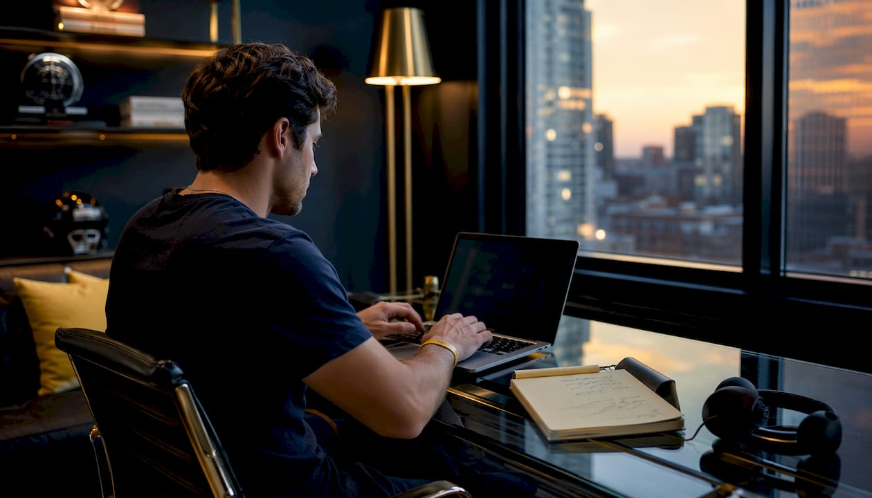 Hands navigating sportsbook website on desktop